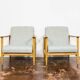Vintage Armchairs Gfm 142 By Edmund Homa, Gfm, Poland, 1960’s, Set Of 2