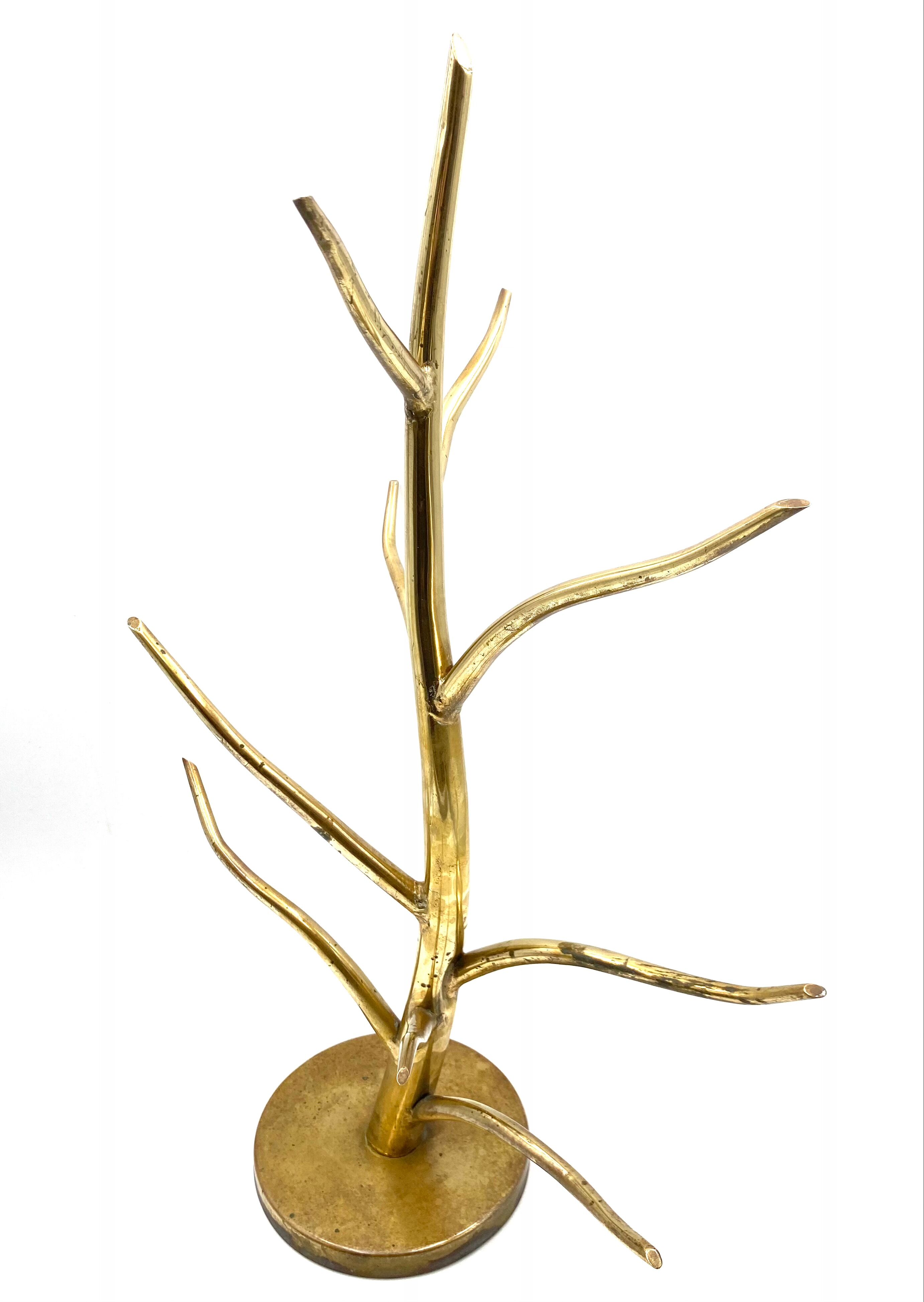 Mid-century Brass plant-shaped stand, Italy 1970s