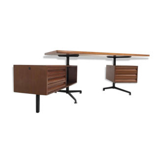 Bureau model T95 Direzionale vintage avec tiroirs pivotants par Osvaldo Borsani pour Tecno