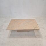 Table basse en marbre italien, années 1980