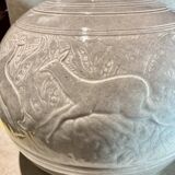 Large art deco ceramic vase by juliette mazaudois signed on the bottom