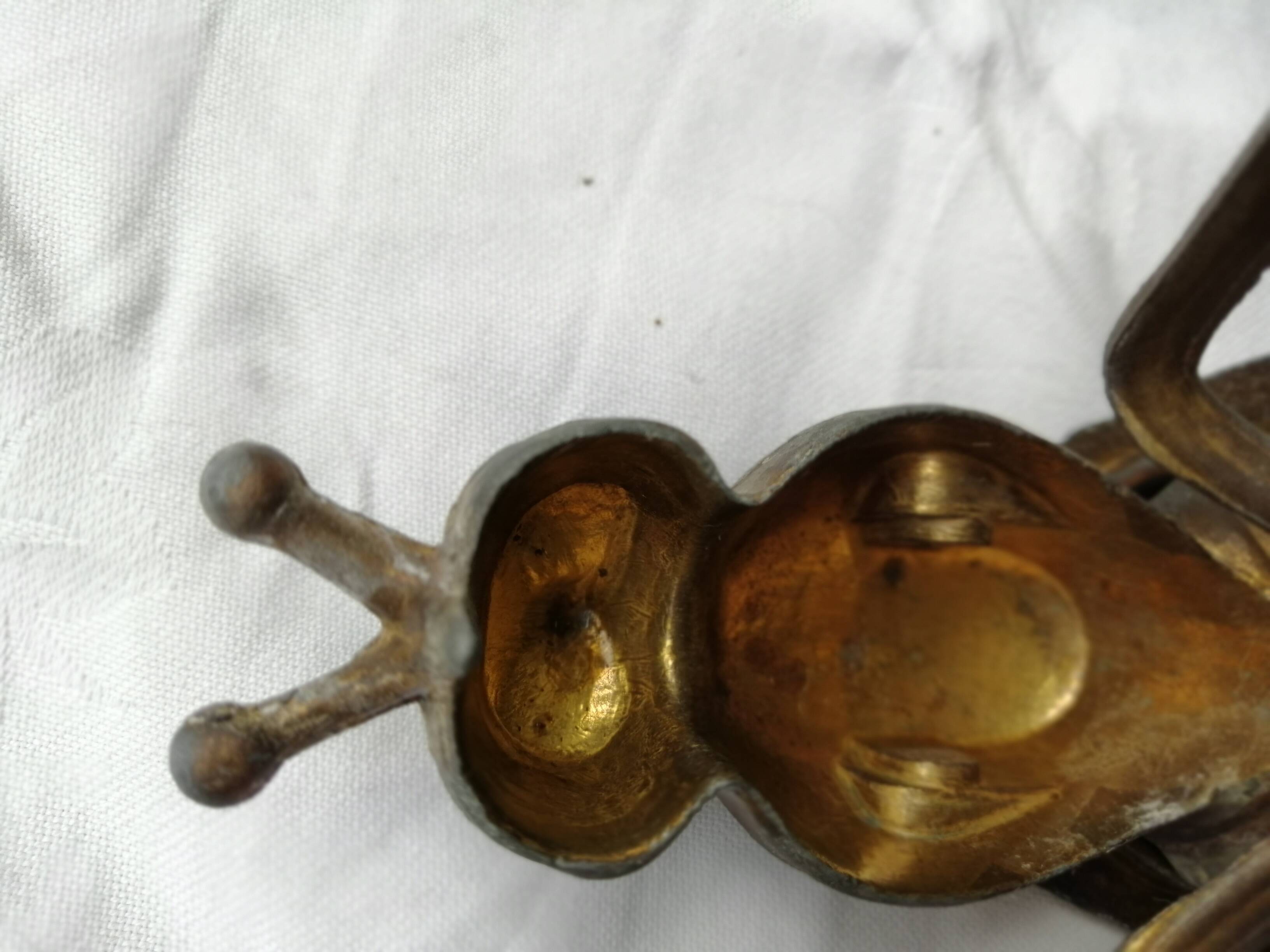Ashtray brass fly years 70