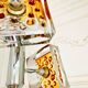 Suspension vintage en verre de Murano par Mazzega – années 70 – verre