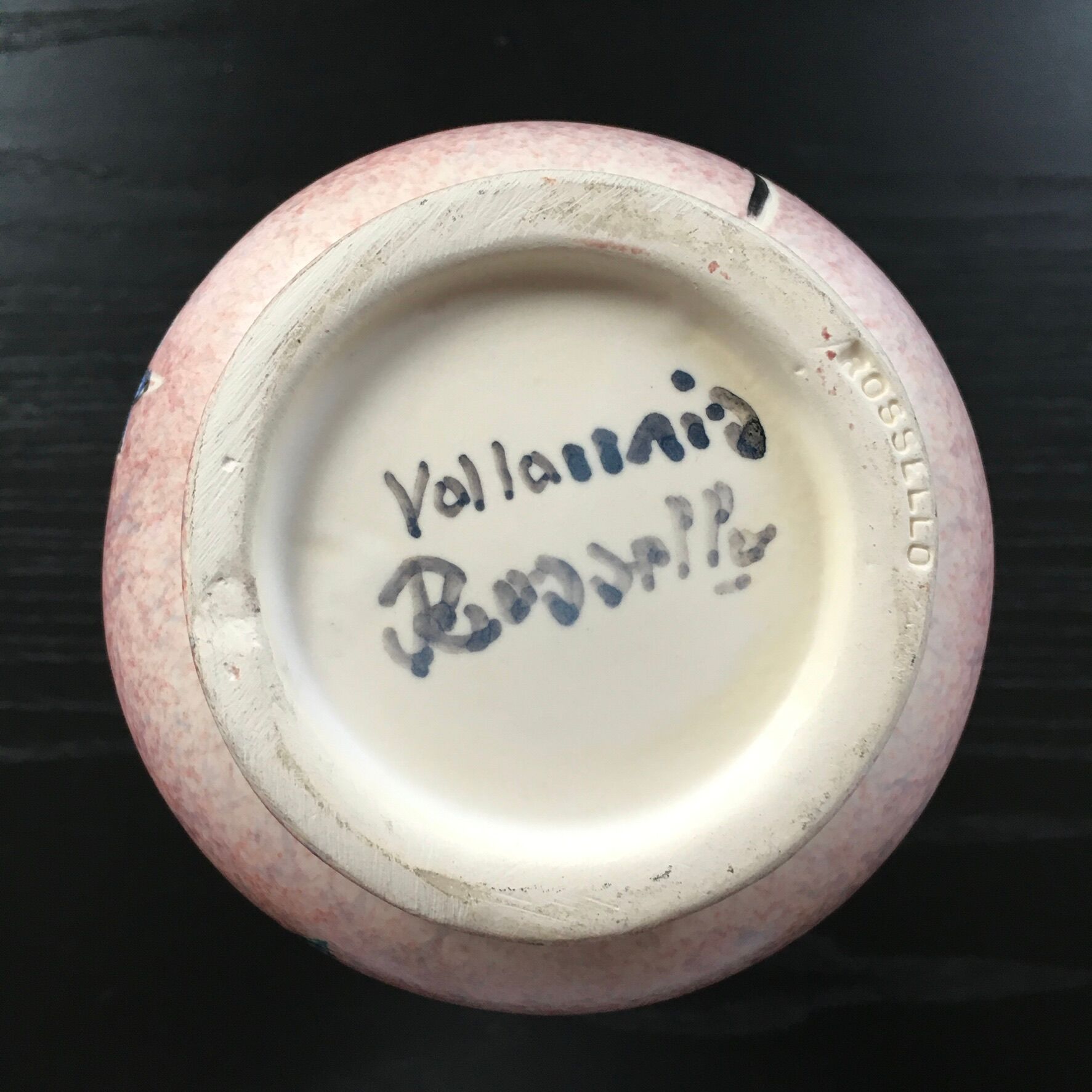 Pitcher signed Rossello Vallauris