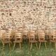 Series of 20 Scandinavian chairs or vintage wooden bistro