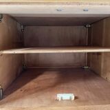 Furniture chest of drawers two-tone 60s