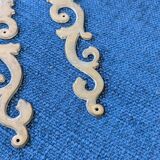 Pair of brass keyholes