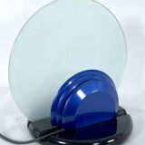 Mid-Century Gong table lamp in marble and glass by Bruno Gecchelin for Skipper. Italy 1981