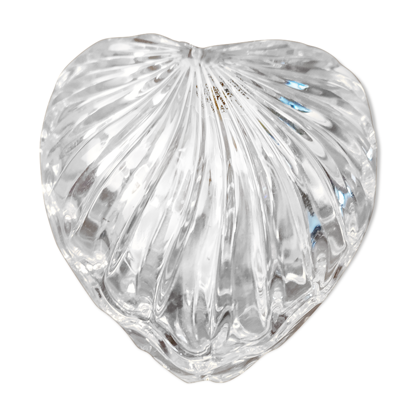 Crystal heart jewelry box