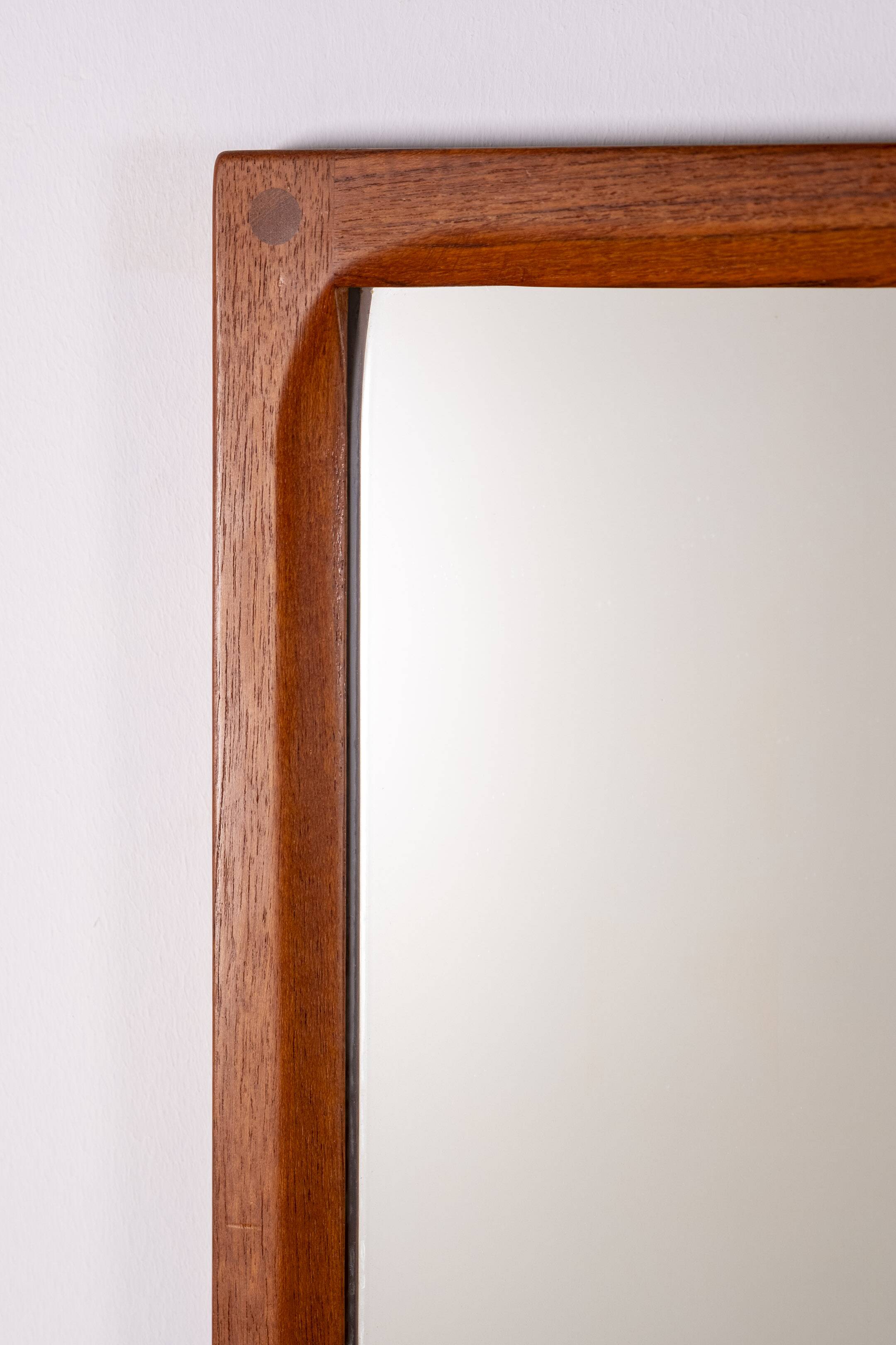 Aksel Kjersgaard Teak Mirror Model 165, 1960s Denmark