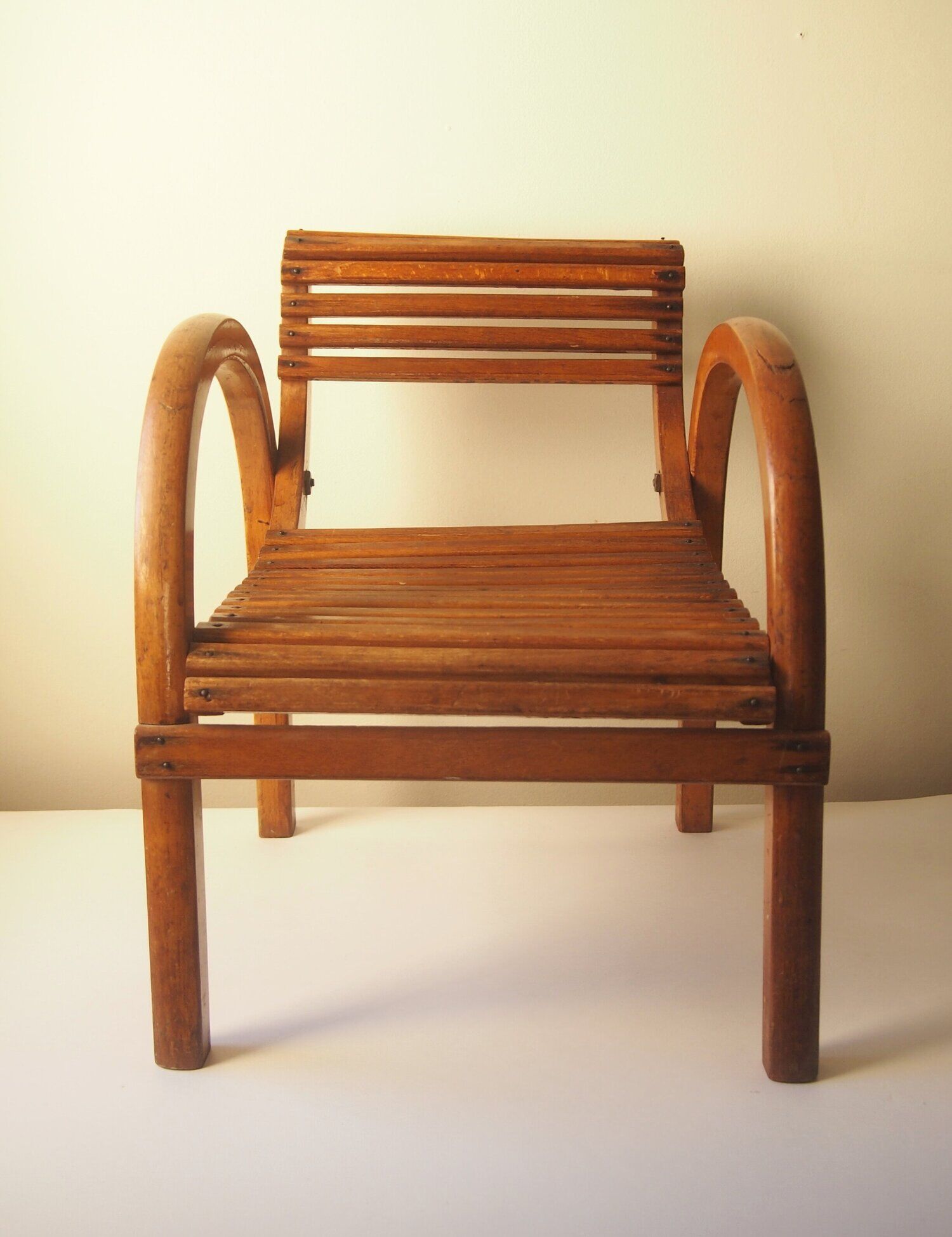 Modernist wooden chair