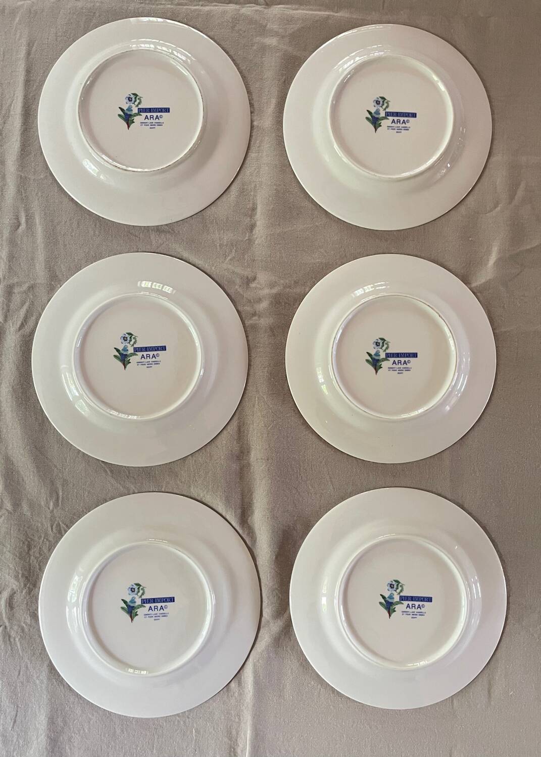 6 Dessert Plates Pier Import Model Ara
