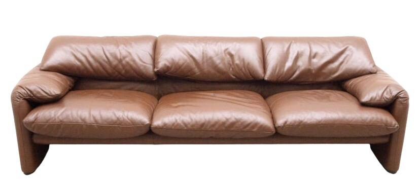 Maralunga Cassina leather sofa