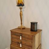 Rustic master piece of furniture, bedside table, late 19th century