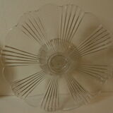 Art Deco glass cake dish