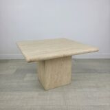 Travertine coffee table design 1970 vintage