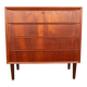 Commode 4 tiroirs en teck, Danemark 1960