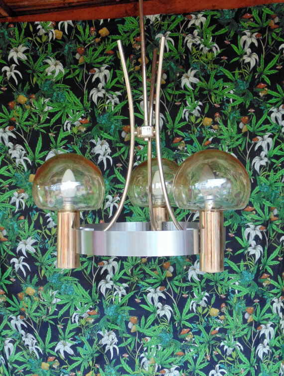 Chandelier vintage 3 lamps