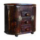 Woodworker's jewelry box mahogany tint 70s/80s