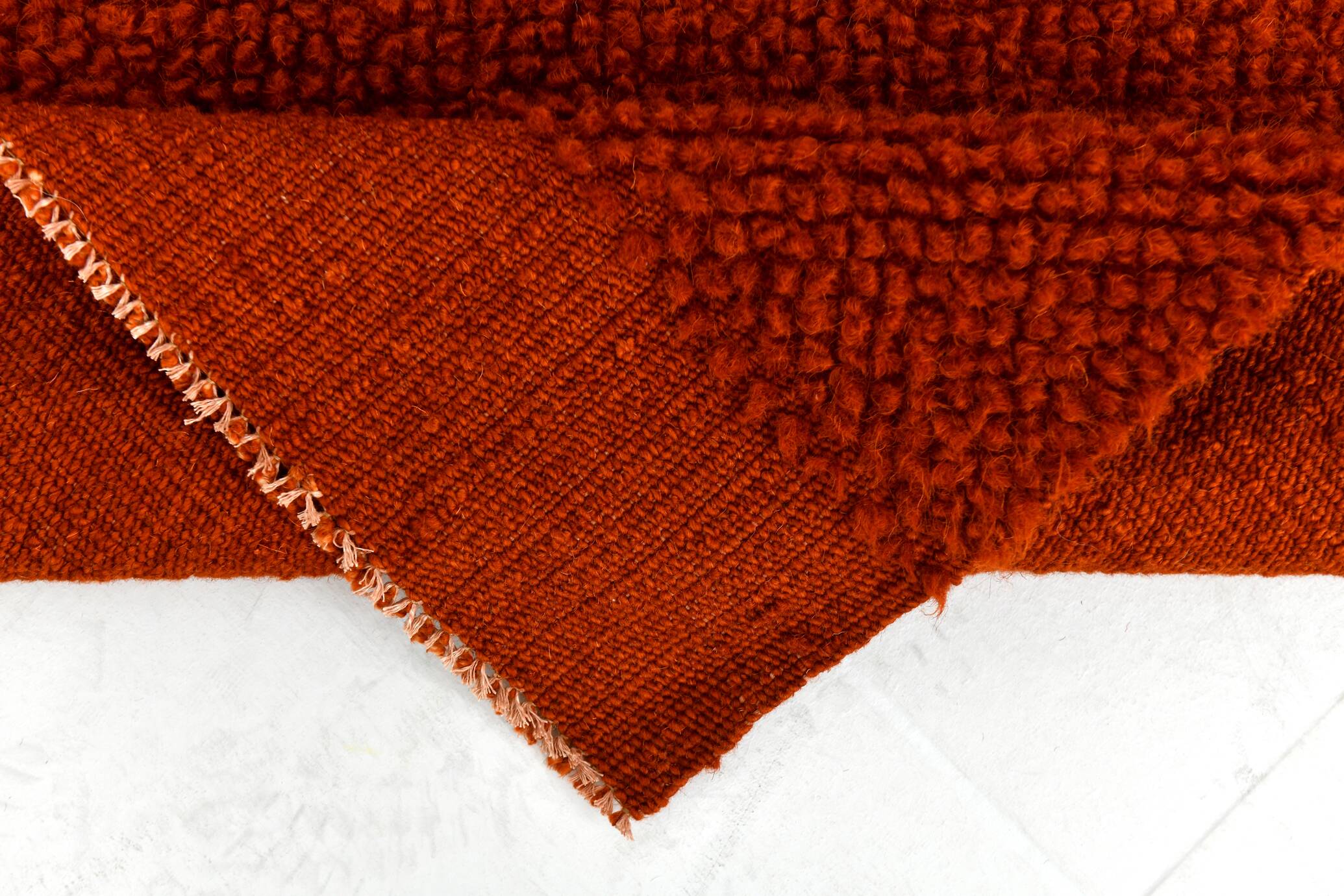 4x7 Kilim Terracotta Contemporary Kilim Area Rug, 120x205Cm