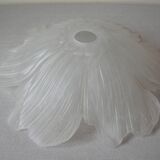 Large lampshade suspension large glass flower 37 cm chandelier lighting
