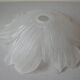 Large lampshade suspension large glass flower 37 cm chandelier lighting