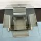 Coffee table in brushed steel 1970