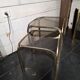 1970s golden metal nesting table