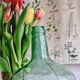 Viresa in green glass demijohn  5 liters