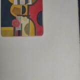 Femme jaune lithographie originale signée à la main ea - andre minaux