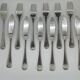 Christofle "America" fish cutlery set (x6)