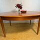 Mid-Century Vintage Teak Extending Dining Table 1960 Danish-Inspired Design