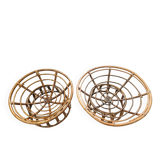 Rattan armchairs