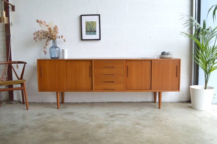 Teak sideboard by Nils Jonsson 220 cm