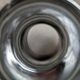 Vintage silvered glass vase