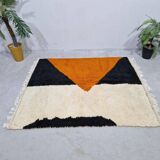 Tapis berbère marocain fait main traditionnelle taille 140 x 260 cm