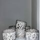 6 speckled ceramic coffee cups