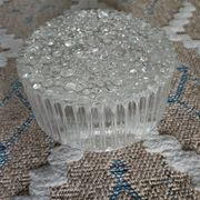 Plafonnier, applique en verre pressé, 1970