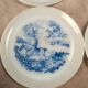 Lot de 6 assiettes Arcopal motif Chasse à courre