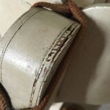 Wooden elephant on wheels