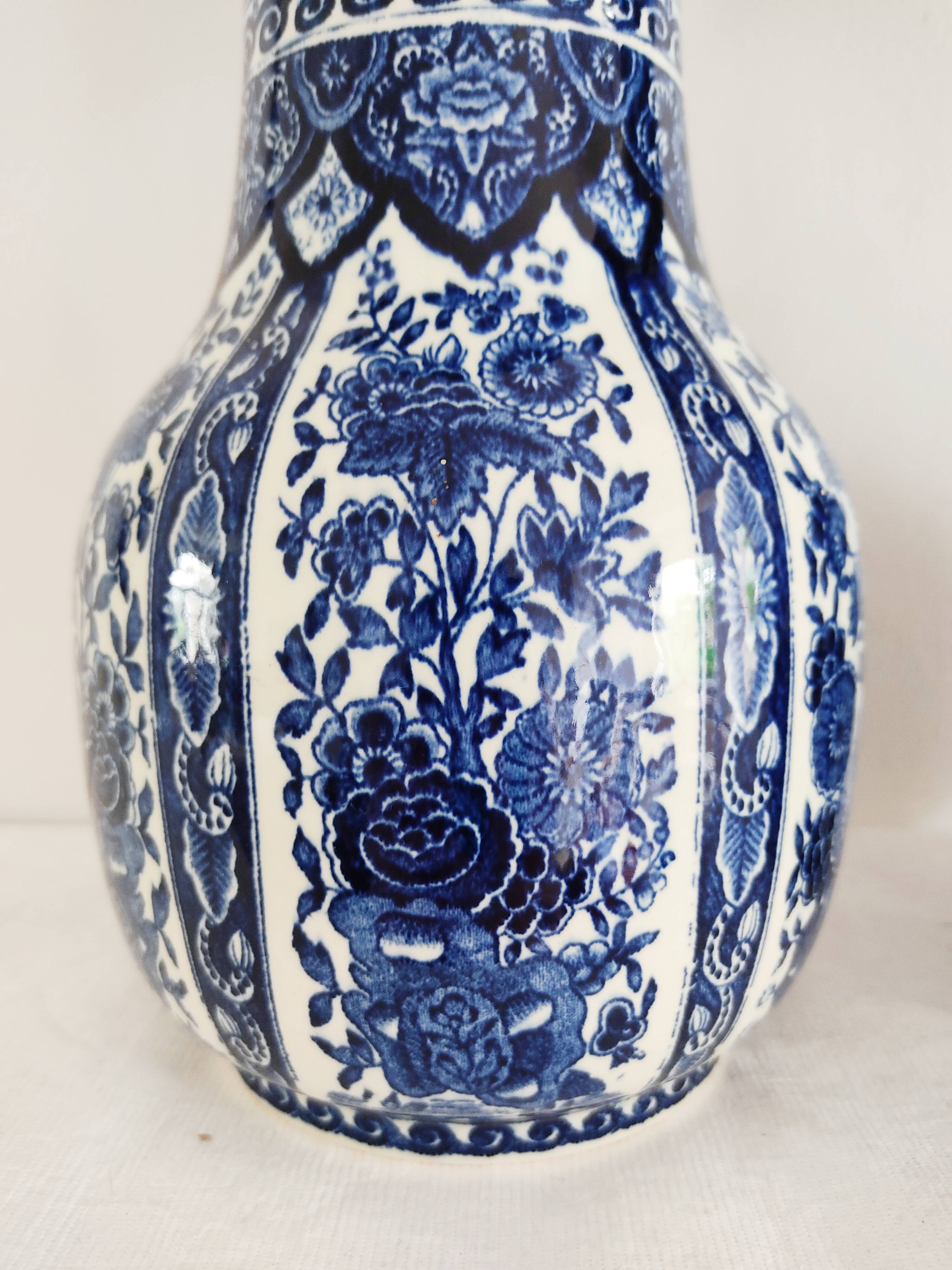 Pair of Delfts Boch model vases