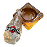Martini advertising decanter and ashtray