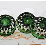 Series of 3 wine glasses from the Rhine Roemer St Louis Crystal model Provence
