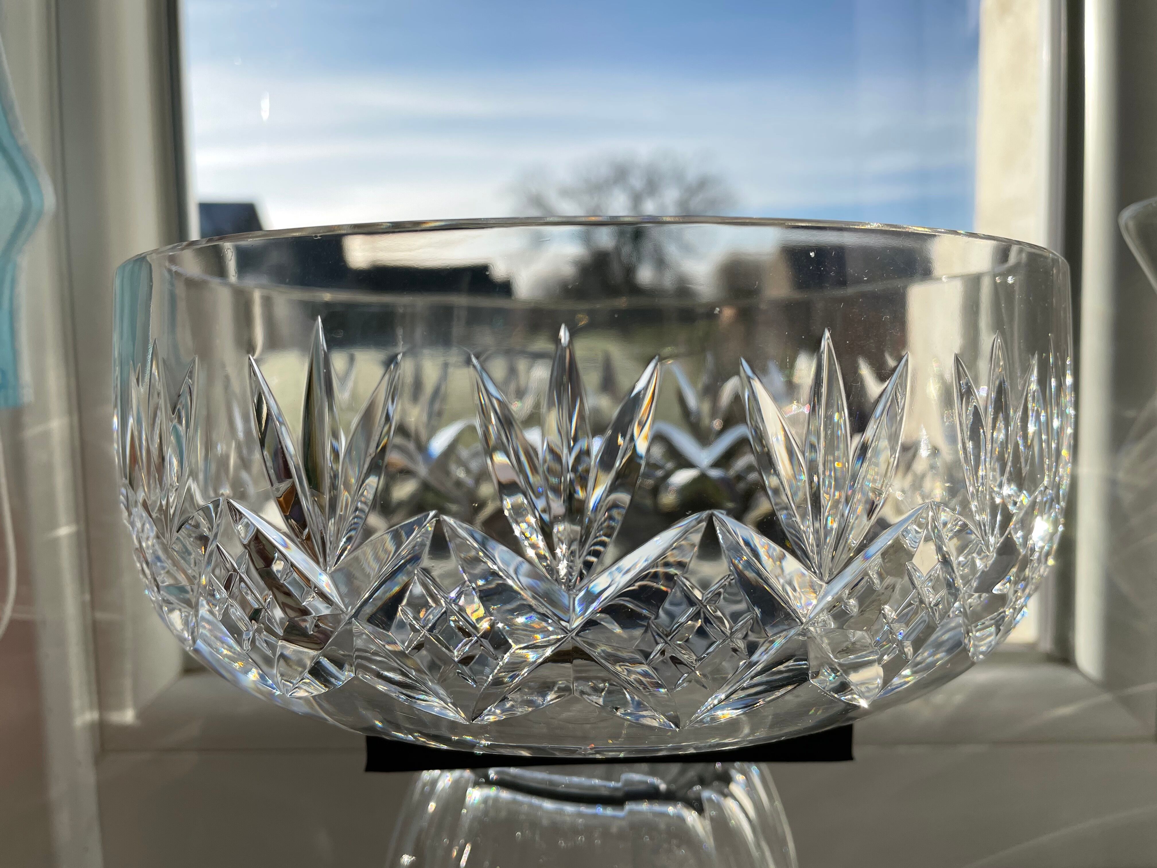 Crystal de Sèvres salad bowl in cut crystal