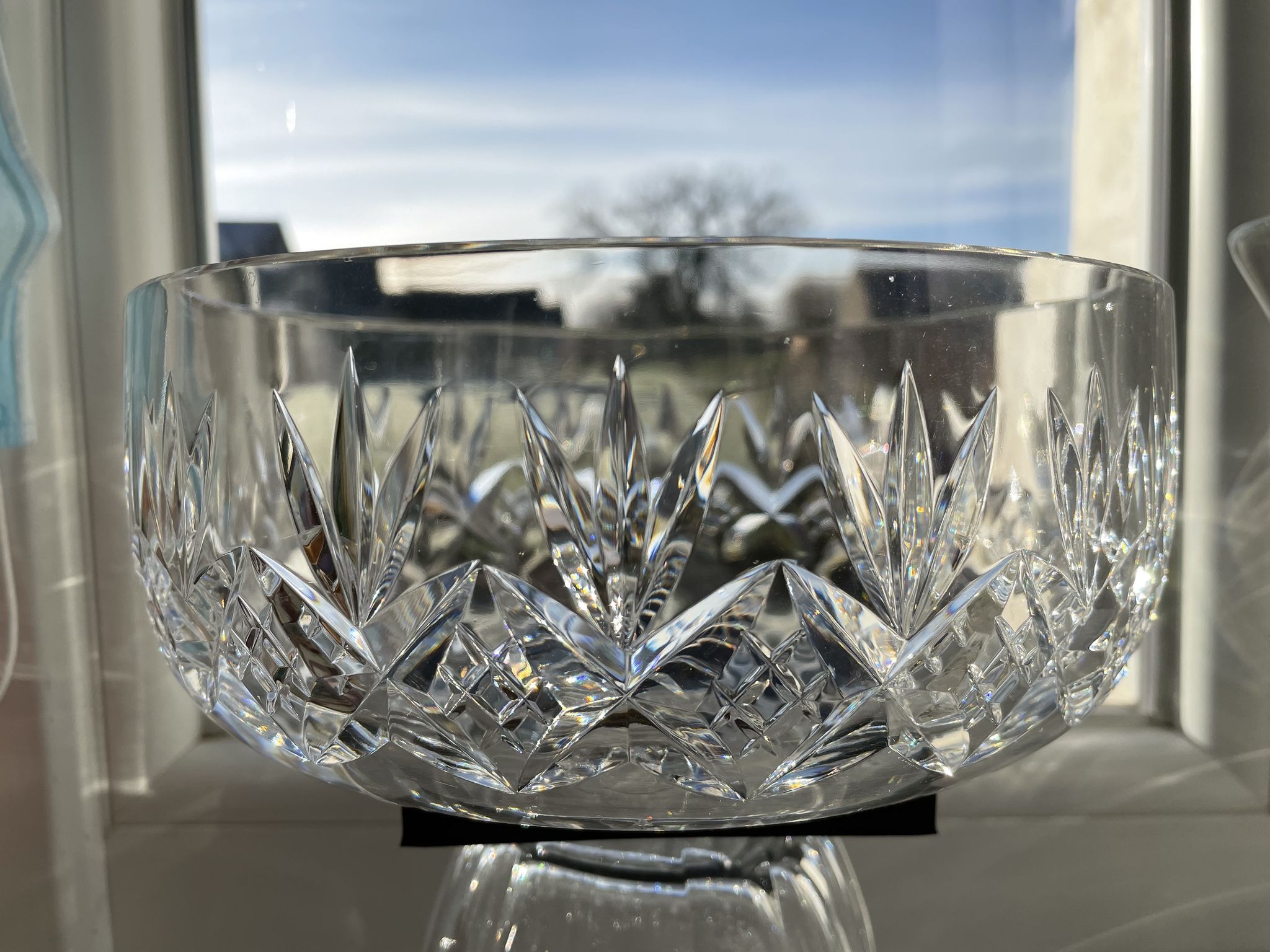 Crystal de Sèvres salad bowl in cut crystal