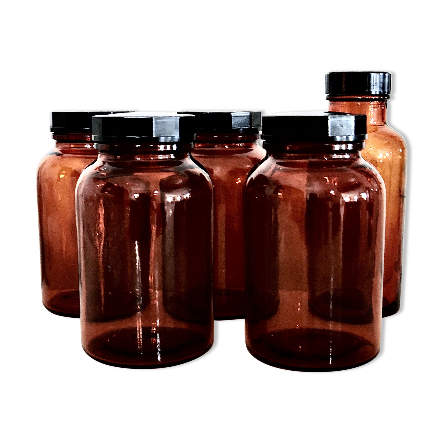 Lot of pharmacy vials