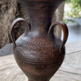 Etruscan style ceramic vase