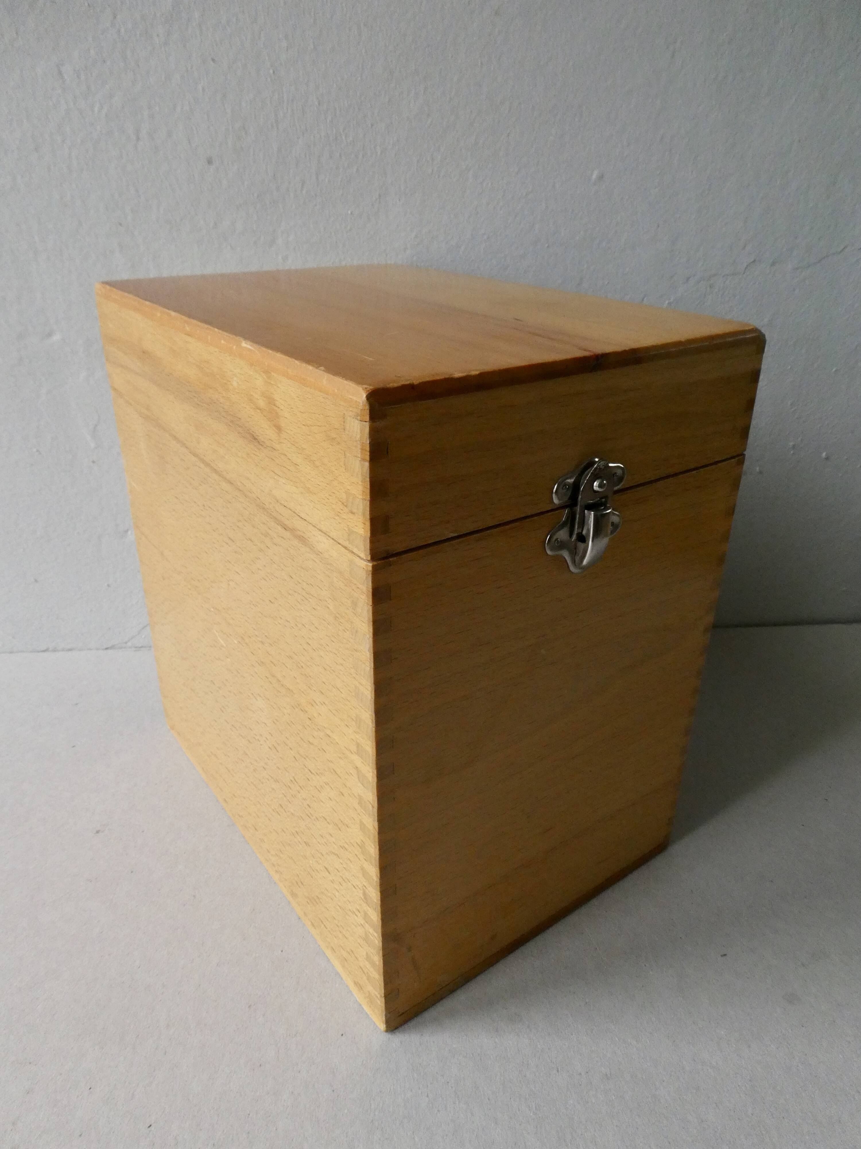 Light wooden box, 60s