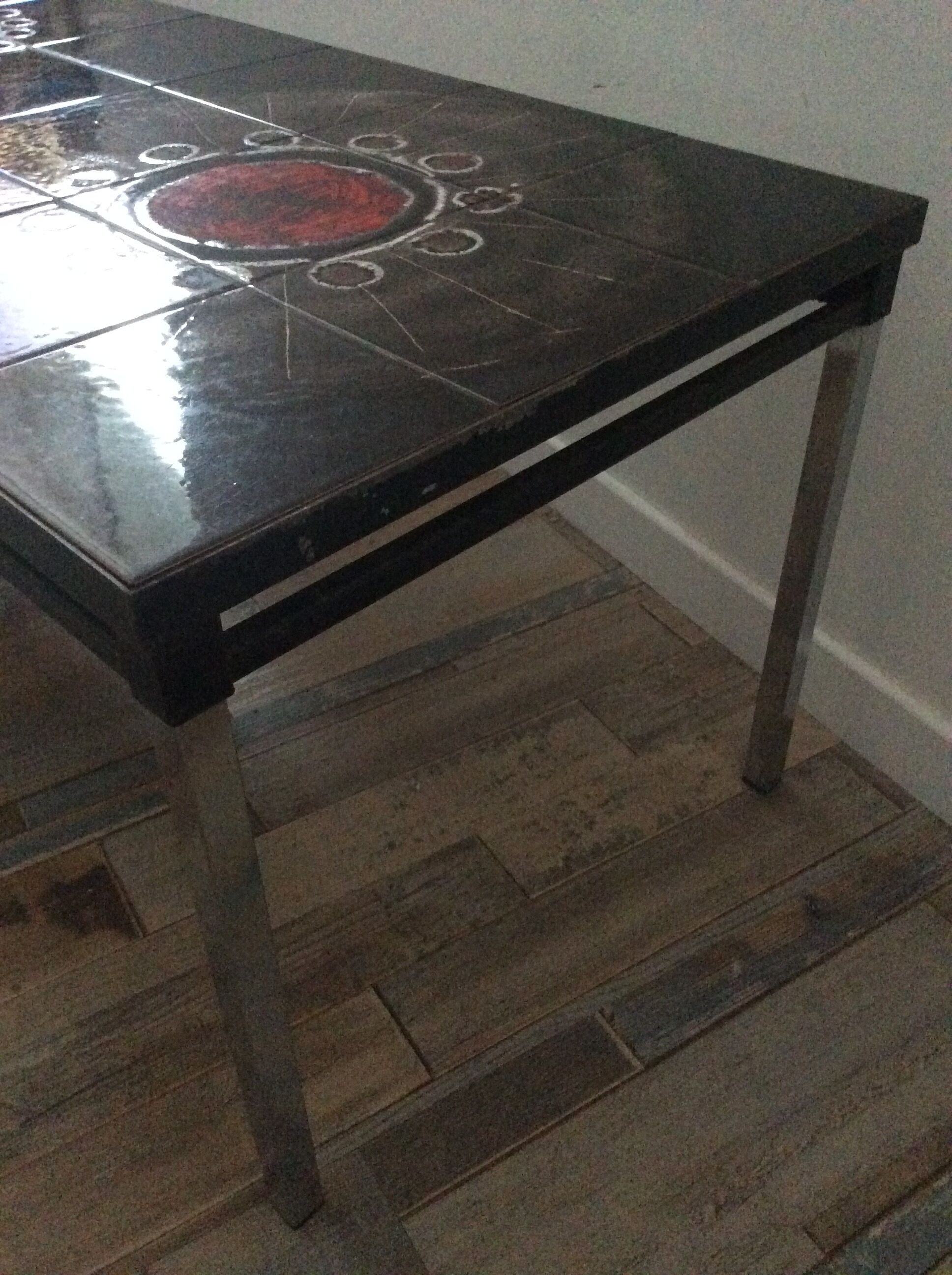 Vintage ceramic coffee table from the 70s