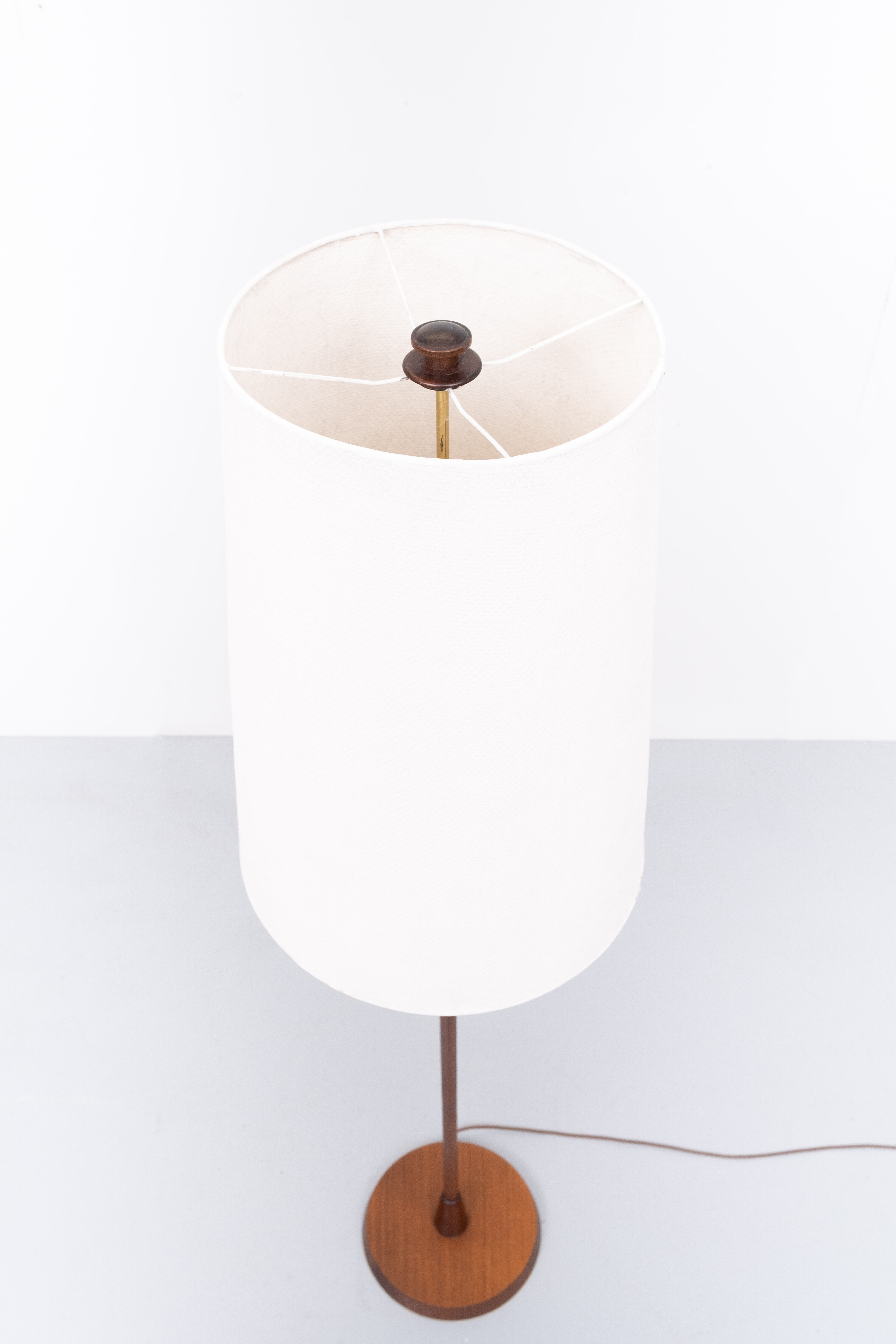 Lampadaire en teck Temde, années 1960